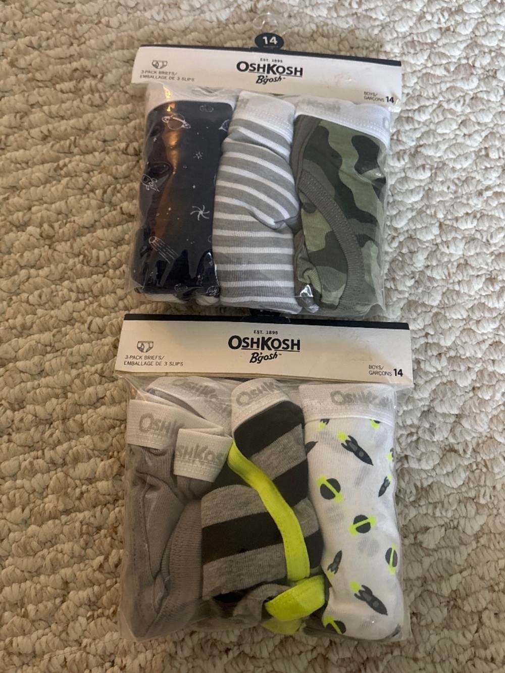 Osh kosh briefs - boys size 14